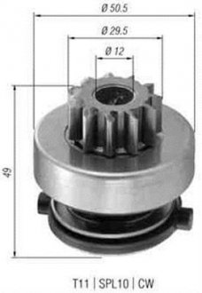 Бендикс стартера MAGNETI MARELLI 940113020366