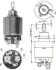 MAGNETI MARELLI Втягивающее реле стартера (электромагнит) AUDI 71-90 VW 73-88 DB W114/116/123 FIAT [940113050124] 940113050124