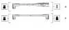 Комплект высоковольтных проводов QUATTRO 2.2(MC/KW) 85-90 5 CIL. PASSAT 2,5 89- [] MAGNETI MARELLI 941055110535 (фото 1)