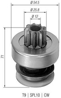 Бендикс (z=9) VW LT 2,4D AUDI-100D/TD DB 200-300D/TD [940113020061] MAGNETI MARELLI AMB0061