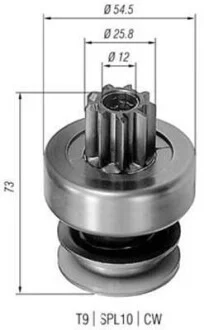 Бендикс (z=9) DB OM615 75-80 MAGNETI MARELLI AMB0085 (фото 1)