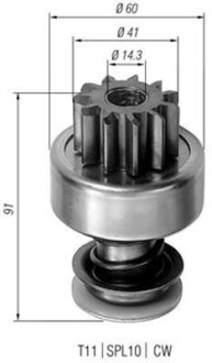 Бендикс (z=11) KHD; CASE; MAN; VW MAGNETI MARELLI AMB0104 (фото 1)