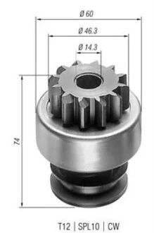 Фото бендикс стартера Ford Transit 2,5D MAGNETI MARELLI AMB0150 Бендикс стартера Ford Transit 2,5D MAGNETI MARELLI AMB0150