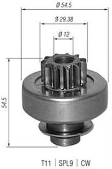 BENDIKS ROZRUSZNIKA RENAULT (GM 1953) MAGNETI MARELLI AMB0347 (фото 1)