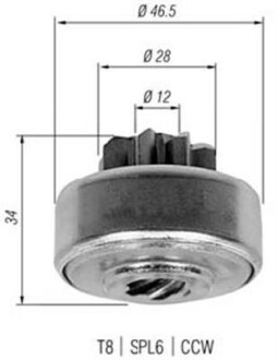 Бендикс стартера MAGNETI MARELLI AMB0432