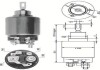 Втягивающее реле стартера (электромагнит) AUDI 71-90 VW 73-88 DB W114/116/123 FIAT [940113050124] MAGNETI MARELLI AME0124 (фото 1)