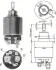 MAGNETI MARELLI Втягивающее реле стартера (электромагнит) AUDI 71-90 VW 73-88 DB W114/116/123 FIAT [940113050124] AME0124