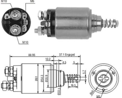 Втягивающее реле стартера DB 3,8-6,0; [940113050186] MAGNETI MARELLI AME0186