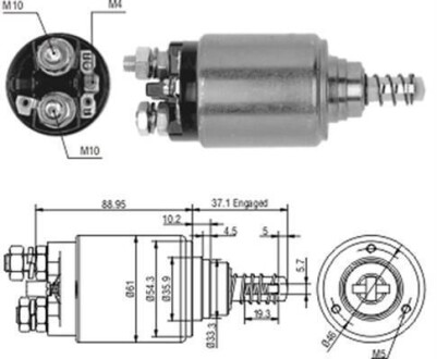 Втягивающее реле стартера IVECO DAF KHD MAGNETI MARELLI AME0187