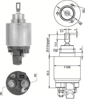 Втягивающее реле стартера AUDI; VW; SEAT; SKODA; FORD [940113050 MAGNETI MARELLI AME0343