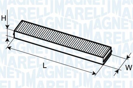 FILTR POWIETRZA KABINOWY FORD MAGNETI MARELLI BCF107 (фото 1)