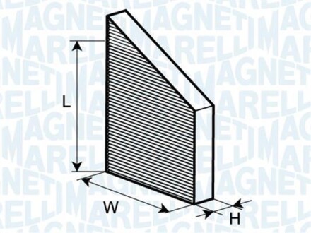 DB Фильтр воздушный салона W203,C203 00- MAGNETI MARELLI BCF157