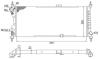 Радиатор двигателя OPEL COMBO (71) 1,7D CORSA B 1,5D/TD 1,7D [350213588003] MAGNETI MARELLI BMQ588 (фото 1)