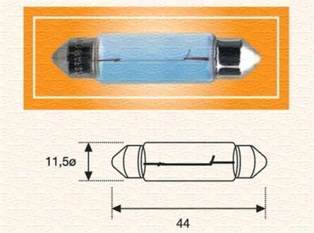 Лампа R2 MAGNETI MARELLI C10W 12L