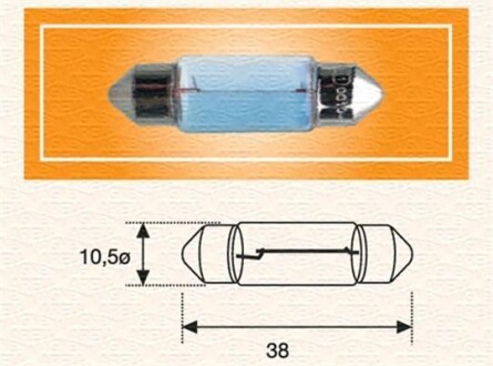 Лампа R2 MAGNETI MARELLI C10W 24