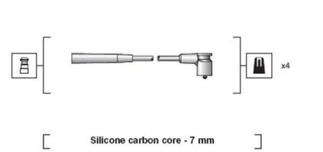 Комплект высоковольтных проводов MAGNETI MARELLI MSK1235