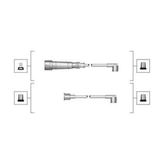 Комплект дротів запалювання MAGNETI MARELLI MSQ0003