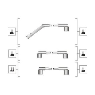 К-т высоковольтных проводов MERCEDES 190E 1.8, 2.0, 2.3 MAGNETI MARELLI MSQ0053