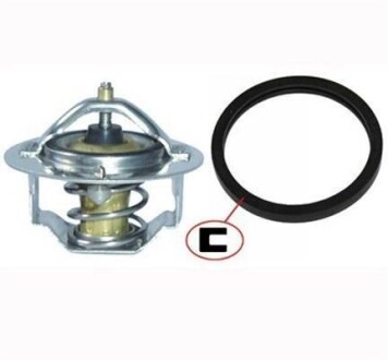 NISSAN Термостат Micra II,Sunny 1.3-1.8 82-,CHERRY 78-,Opel Campo,Monterrey 3.1TD,Subaru MAGNETI MARELLI TEQ0084 (фото 1)