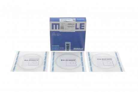 Комплект колец поршня двигателя на один цилиндр MAHLE / KNECHT 001 01 N0