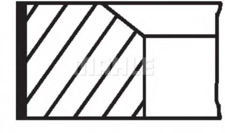 Кільця поршневі MB 83.25 (2/1.75/2) OM651 (Mahle) MAHLE / KNECHT 001 RS 00111 0N1