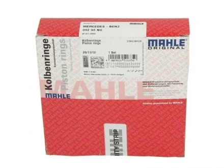 Комплект колец поршня двигателя на один цилиндр MAHLE / KNECHT 002 93 N0