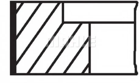 Кільця поршневі MAHLE / KNECHT 004 01 N0