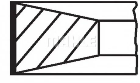 Комплект кілець поршня двигуна MAHLE / KNECHT 004 45 G0