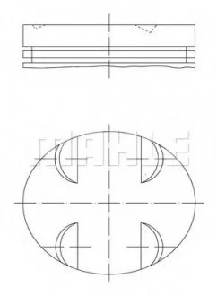 Поршень двигателя MAHLE / KNECHT 005 24 01