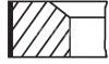 Поршневые кольца 70.80mm (+0,40) Fiat Doblo/Palio/Punto 1.2 09- MAHLE / KNECHT 009 41 N1 (фото 1)
