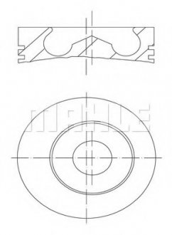 Поршень двигателя MAHLE / KNECHT 009 55 00 (фото 1)