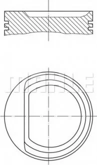 Поршень двигуна MAHLE / KNECHT 010 29 02