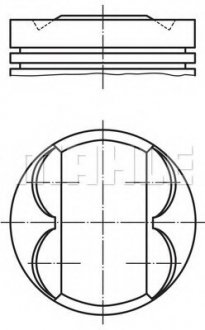 Поршень MAHLE / KNECHT 011PI00105 000 (фото 1)