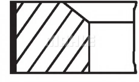 Комплект поршневых колец MAHLE / KNECHT 022 01 N1