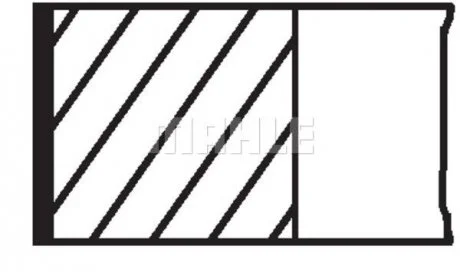Кольца поршневые Mahle MAHLE / KNECHT 02808N1