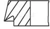 Поршневые кольца 82.76 +0.25 (1.2*1.2*2) Audi A3/A4/A5 2.0TFSI, VW Passat/Tiguan 2.0TFSI 07- MAHLE / KNECHT 028 14 N1 (фото 2)