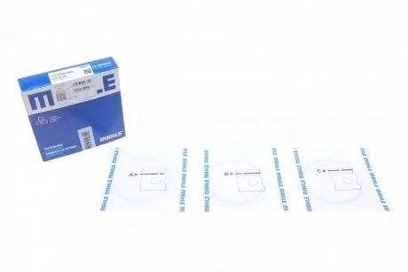 Кільця поршневі 79.5 STD 1.75-2-3 VW 1.7D/1.9D/TD/2.4D (к-т на 4 цил.) MAHLE / KNECHT 030 20 N2