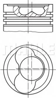Поршень двигателя MAHLE / KNECHT 030 66 02