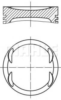 Поршень двигуна MAHLE / KNECHT 030 99 01