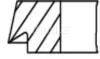Кольца поршневые PSA 82.7 (1.2/1.5/2) EW7J4 (Mahle) MAHLE / KNECHT 031 86 N0 (фото 2)