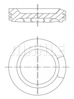 Поршень двигуна MAHLE / KNECHT 033 04 02