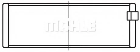 Вкладыши коренные (1 шея). VOLVO FH12 D12A MAHLE / KNECHT 038 HL 20100 025