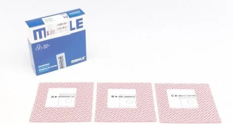 Комплект колец поршня двигателя на один цилиндр MAHLE / KNECHT 039 24 N1