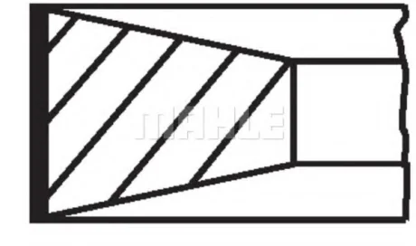 Кільця поршневі MAHLE / KNECHT 040 06 N1