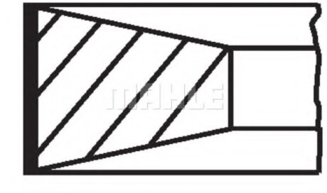 Кільця поршневі MAHLE / KNECHT 040 06 N2