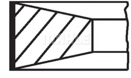 Кільця поршневі MAHLE / KNECHT 040 06 N2