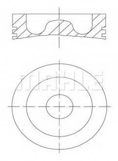 Поршень двигуна MAHLE / KNECHT 061 PI 00129 000 (фото 1)