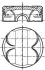 Поршень з кільцями BMW 84,25 1.6/2.0 i N45/N46/N42/N40 01- (Mahle) MAHLE / KNECHT 081 PI 00101 001 (фото 1)