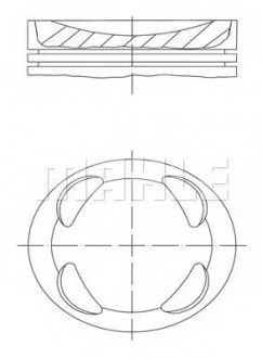 Поршень двигателя MAHLE / KNECHT 081 PI 00104 001