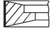 Кільця поршневі (1cyl) R.V.I., VOLVO 099 RS 00127 0N0